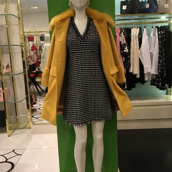 Perfect for the Holidays: Kate Spade houndstooth tweed dress V-neck 2018 - Picture 8 of 8